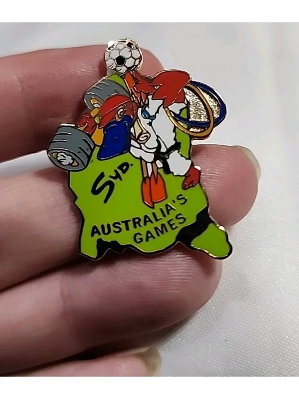 Vintage Olympics Mascot Trading Pins 2000 Australia Games Millie Olly Syd Rare